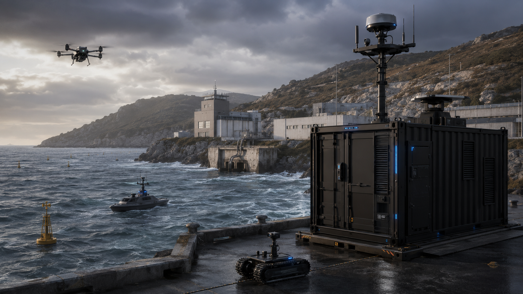 SpaceTime autonomous response station — Subseacables deployment render